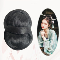 Ancient costume wig hair bag hair bowl film and television opera photo studio photo of the Republic of China shape back head COS ancient style simple