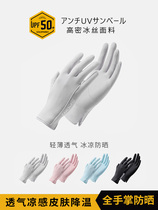 Sunscreen Divine Instrumental Gloves Womens anti-UV bicycling outdoor driving thin summer sun-shading touch screen ice-wire sleeves