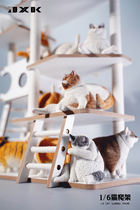 Order JXK 1 6 cat climbing frame JXK095 suitable for 12 inch cat animal model scene ornaments