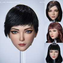 Order YMTOYS 1 6 female head carving Waner suitable for PH TBL encapsulated female body female soldier doll