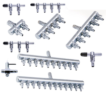 Fish tank oxygen booster air pump accessories air conditioning valve stainless steel metal splitter exhaust air pipe distribution joint