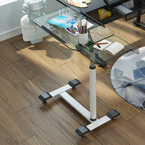 Glass notebook movable lifting bedside computer desk simple desk sofa folding home side small table