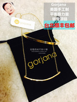 Peaked egg mommy China Taiwan American handmade gorjana wave pattern balance bone clavicle necklace