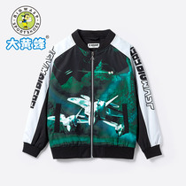 Bumblebee children's thin jacket 2022 autumn new foreign chic boy baseball uniform Korean style top