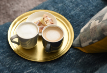 Japan East House Metal Tray holds aluminum brass silver plated fruit plate Home living room coffee table decoration to meet guests