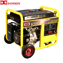 Dongming DONMIN three-phase gasoline generator 5 5 5kw outdoor small engineering industrial mobile BRS6500