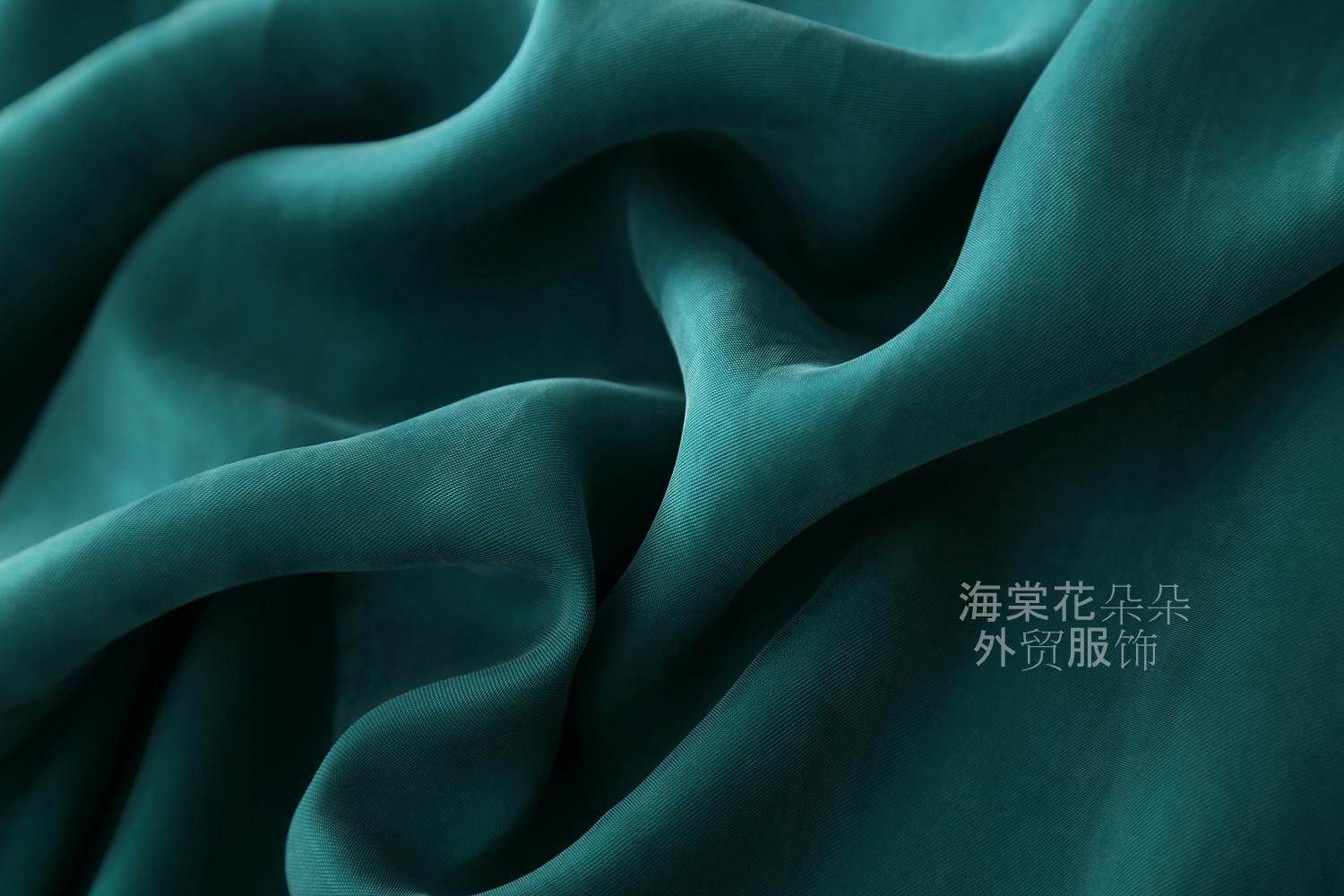 夏装新款 宽松大码女装收腰显瘦重磅真丝连衣裙铜氨丝连衣裙