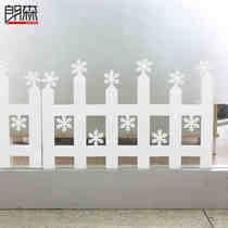 Langsen 35cm Christmas snowflake ice bar Christmas fence Christmas snowflake glass sticker Christmas window decoration accessories