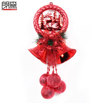 Langsen Christmas decorations Christmas decorations Christmas bells hanging decorations Christmas window decorations