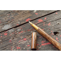 Golden silk bamboo pen gift box adult signature pen ink calligraphy pen business creative gift pen can be customized lettering