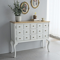 GZ014-1 European style country Solid Wood guest restaurant Porch Locker sideboard Balcony decoration storage cabinet