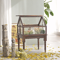 ZZ005 pastoral style solid wood glass display jewelry jewelry storage cabinet commercial shop display cabinet