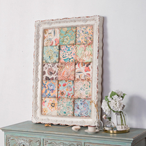 SP015 European style French country style retro old living room background wall porch Wall Wall decoration decoration