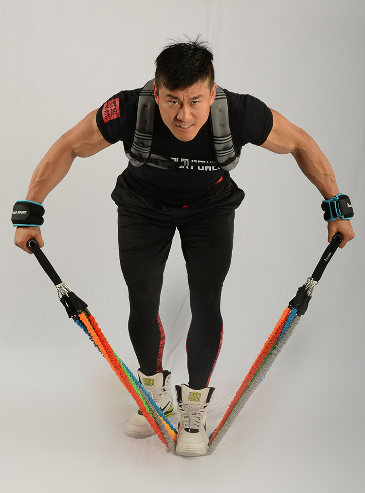 一件代发拉力绳健身男力量训练布套拉力器套装女士多功能弹力绳家