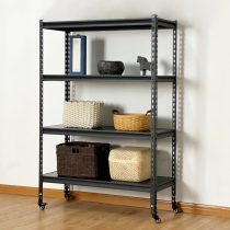 Youqi shelf pulley movable household cart rack multi-layer display rack storage warehouse activity iron shelf