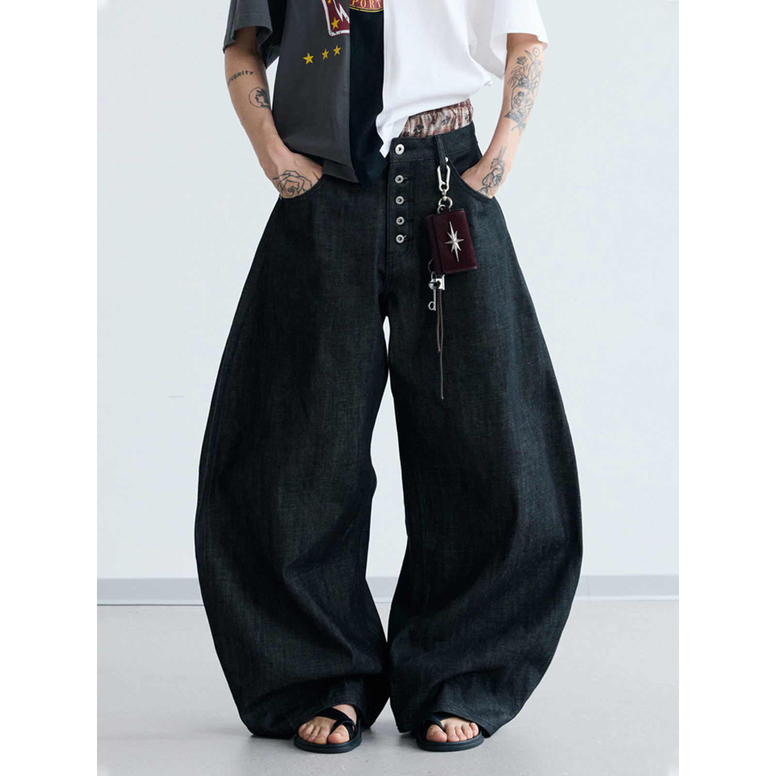 Peoplesense Black Raw Denim Jeans M サイズ O1CN01DoaFXv224HecfLPBJ_!!