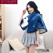 Shoulder pad cervical neck waistcoat flannel double-layer female autumn and winter warm cold-proof shawl maternity office bladder clothing