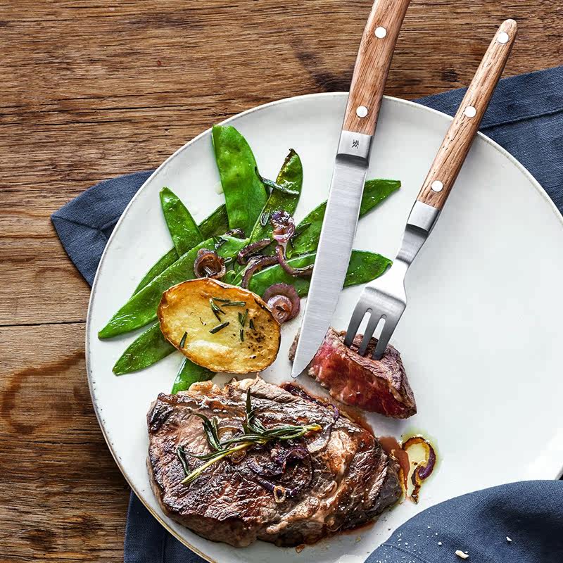 德国wmf福腾宝 不锈钢牛排刀叉套装刀叉2件套西餐餐具套装