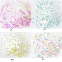 Nail sequin glitter Dreamy rainbow AB transparent colorful mixed epoxy glitter Sequins Mobile phone shell Quicksand glitter