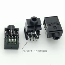 3 5 headphone socket PJ-317A 3 5MM audio video socket 11 foot with switch pin plastic head