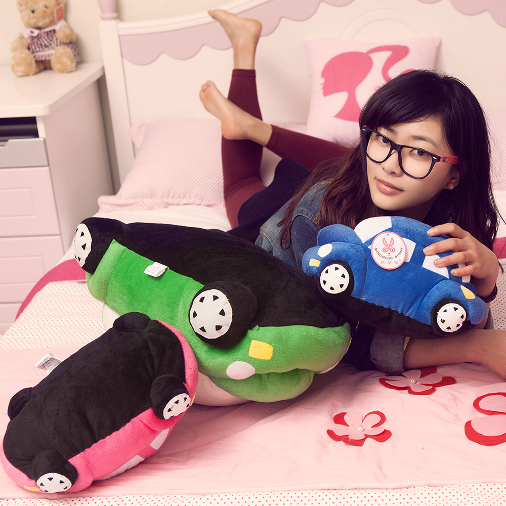 儿童小汽车玩具抱枕毛绒娃娃创意公仔卡通模型婚庆抛洒玩偶礼品男产品展示图1