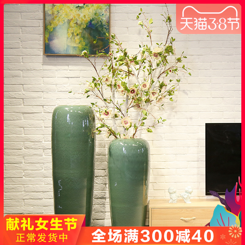 Jingdezhen ceramic sitting room of large vase club villa decoration decoration between example hotel office furnishing articles