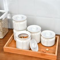 Japan-style Ceramic Sealed Tank Sauerkraut Tank Damp Storage Tank Sugar Jars Tea Leaf Jars Jars Jars Coffee Bean Jars