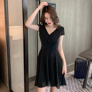 2020 new fashion temperament sexy thin V-neck dress