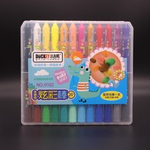 Xiaoji duck water soluble colorful stick 12 colors 24 color 36 Color Touch Hand washable young children rotating oil painting stick
