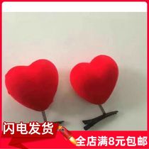 Selling cute artifact hair hoop spring love hairclip big red attraction hot selling chicken large peach heart kindergarten gift