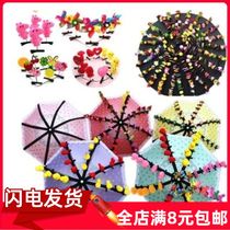 8 bone hair accessories set up stall folding umbrella micro-business chicken hairclip sweeping code umbrella stall artifact push