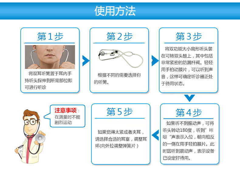鱼跃二用听诊器价格,说明书,功效,作用_160大药房