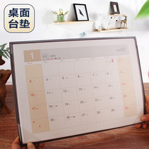 2021 desk calendar notepad desk calendar Desktop calendar pad work 2020 large class desk pad custom creative calendar ornaments Hand-torn wall calendar Weekly calendar Large plaid Ox year business mouse pad plan table