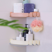 Bathroom multifunctional triangle rack toilet non-hole storage rack toilet wall towel hanger