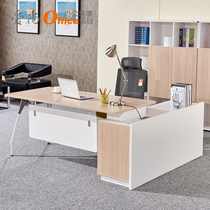 Guangdong Office Furniture Brief Modern Office Owner Table Public Table Large Class Desk Desk Manager Table Manager Table Desk Chair Combination