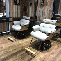Hairdressing chair Hair salon special barber shop chair Net red hair cutting chair Modern simple solid wood inverted middle-class chair