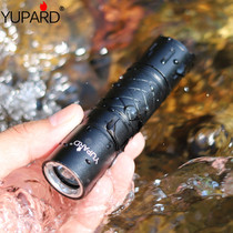 Underwater long-range waterproof night diving strong light Mini rechargeable R5 bulb flashlight fill light shooting camping lighting