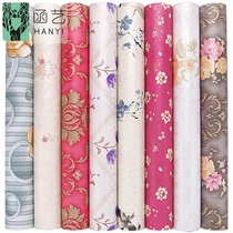 3D three-dimensional waterproof self-adhesive wallpaper European pastoral decoration self-sticking wallpaper living room background big flower wall sticker 10 meters