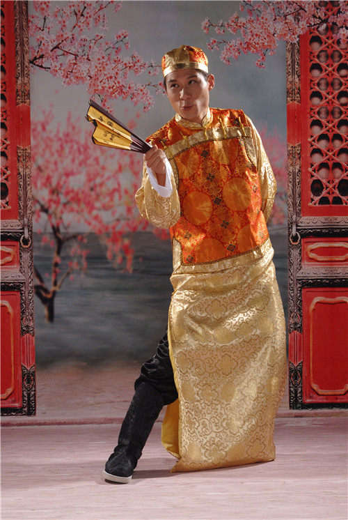 大地主 古装服装 阿哥服装 地主服 清朝少爷装贝勒爷 戏服演出服