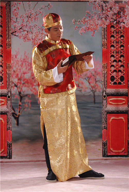 大地主 古装服装 阿哥服装 地主服 清朝少爷装贝勒爷 戏服演出服