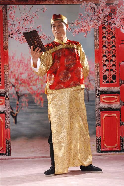 大地主 古装服装 阿哥服装 地主服 清朝少爷装贝勒爷 戏服演出服