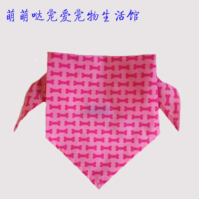 ຜ້າພັນຄໍສັດລ້ຽງ Teddy dog ​​​​triangle scarf saliva scarf Bichon Frize puppy scarf small dog collar