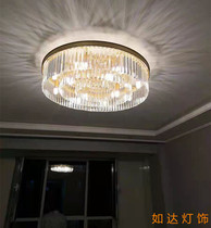 Custom Minima Golden Hotel Lobby Water Crystal Light Sales Floor Villa Banquet Hall Dining Room Dining Room Iron Art Chandelier