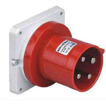 weipu IP44 63A 5-core concealed straight appliance input socket TYP545