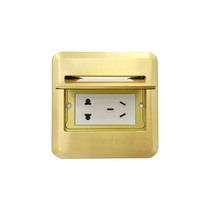 Sebei floor socket floor flat ground socket five-hole hidden 10A brass delivery concealed bottom box 5 holes