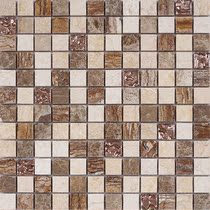 Natural stone new pastoral beige tiles Living room TV background wall stickers bar floor tiles Fish pond mosaic tiles