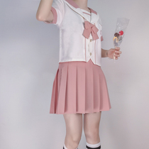 Childrens Japanese college style uniform Girls suit skirt Primary school students 10 sailor clothes 8 middle and older children 12 years old 9 girls summer