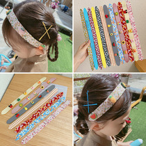 Childrens cartoon Velcro hair band female hair accessories magic stickers summer bangs cute broken post jewelry