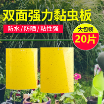 Yellow plate double-sided adhesive insect plate Trapping Plate Flying Insect Thistle Maple Fruit Fly Trap Stick Fly Plate Greenhouse Small Black Flying Yellow Plate