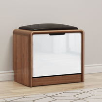 New Chinese shoes stool soft cushion wearing shoes stool home door sitting shoe cabinet entrance entrance entrance storage